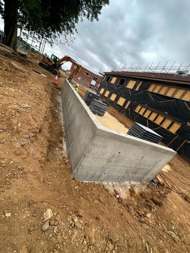 Wittering - Retaining Wall